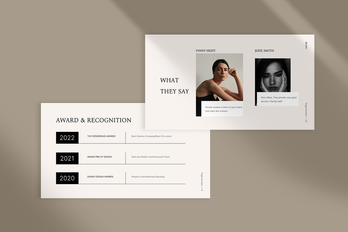 Blanc Keynote Presentation, a Presentation Template by Visuel Colonie® (Photo 4 of 9)