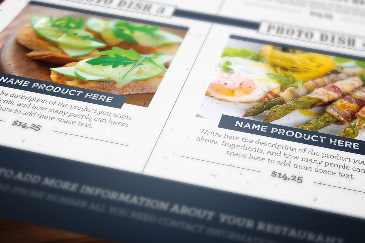 Classy Food Menu 5, a Brochure Template by Luuqas Design (Photo 12 of 12)