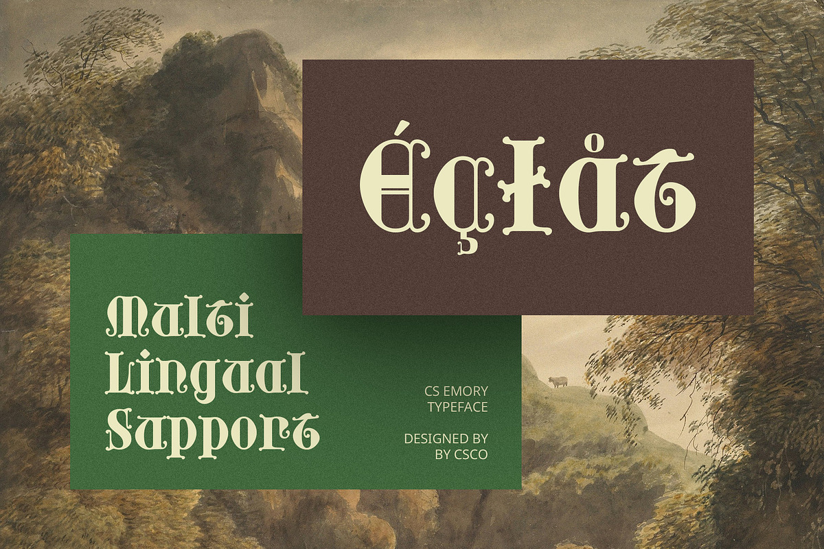 CS Emory – Gothic Uncial Font, a Sans Serif Font by Craft Supply Co. (Photo 6 of 8)