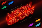 Neon Glow 3D Text Effect, a Layer Style Add-On by Andrew Skoch Design (Thumbnail 1 of 8)