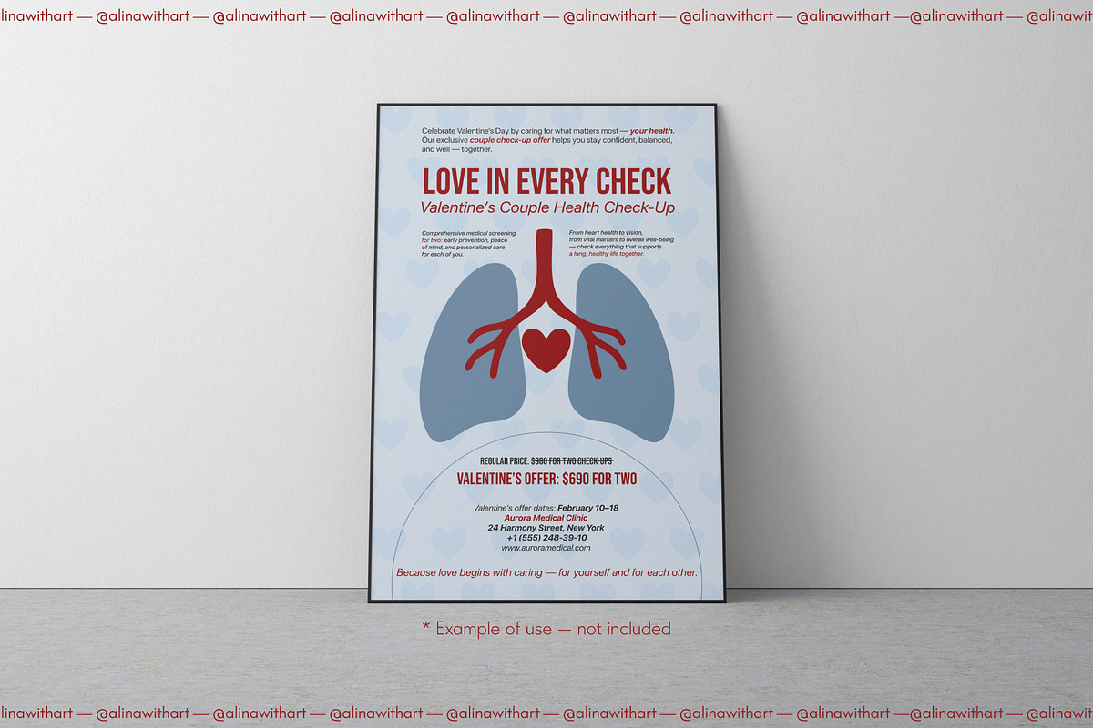 Wellness Valentine Icons, a Seasonal Illustration by alinawithart (Photo 7 of 14)