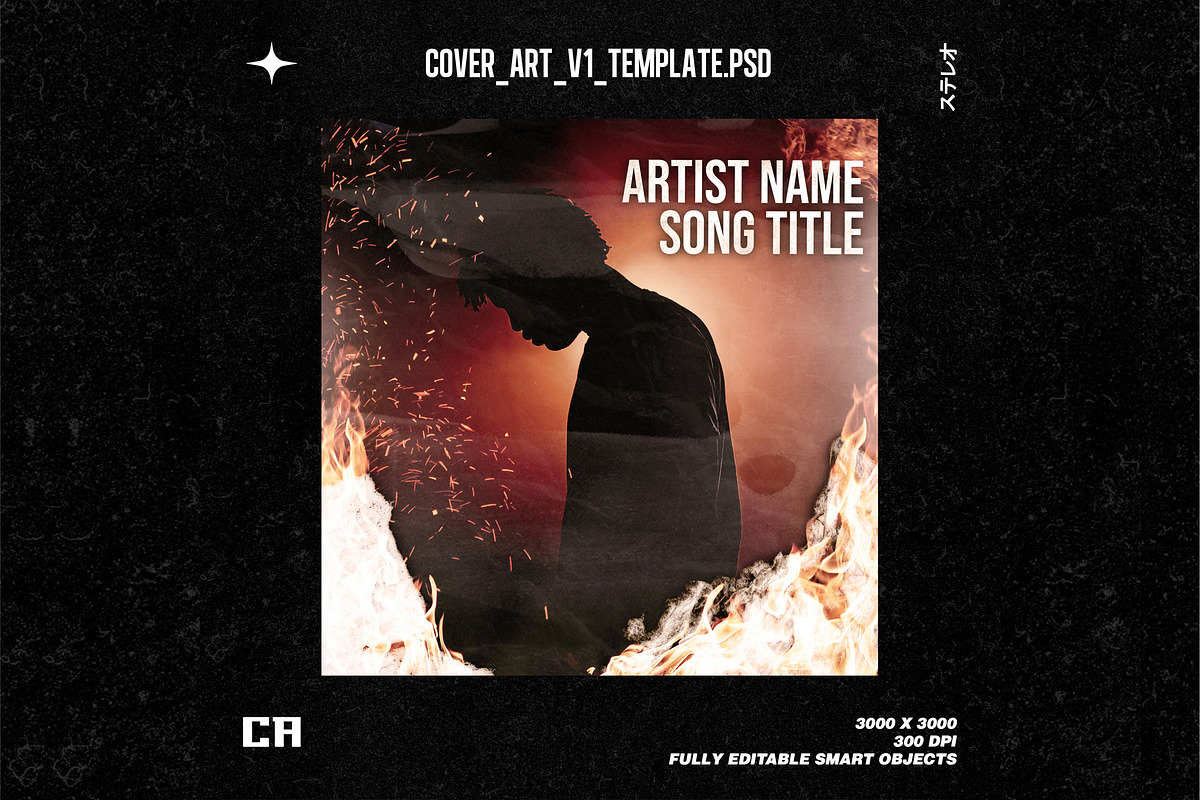 COVER ART TEMPLATE V1, a Templates & Theme by castanearias (Photo 1 of 3)