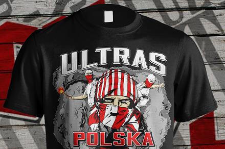 Ultras design illustration Polska