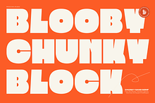 Blooby Chunky Block Sans Serif