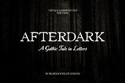 Afterdark vintage font duo, a Handwritten Font by BilberryCreates (Thumbnail 1 of 11)