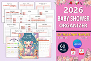 2026 Baby Shower Organizer, a Stationery Template by Designmela01 (Thumbnail 1 of 7)
