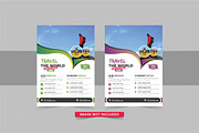 Travel flyer or travel poster bundle, a Flyer Template by Pavel_design (Thumbnail 2 of 11)