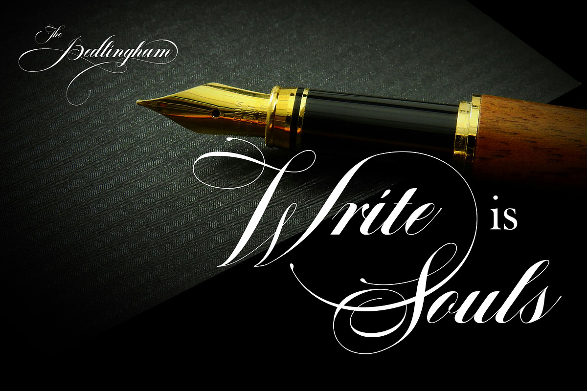 Bedlingham, a Script Font by Teweka (Photo 8 of 12)