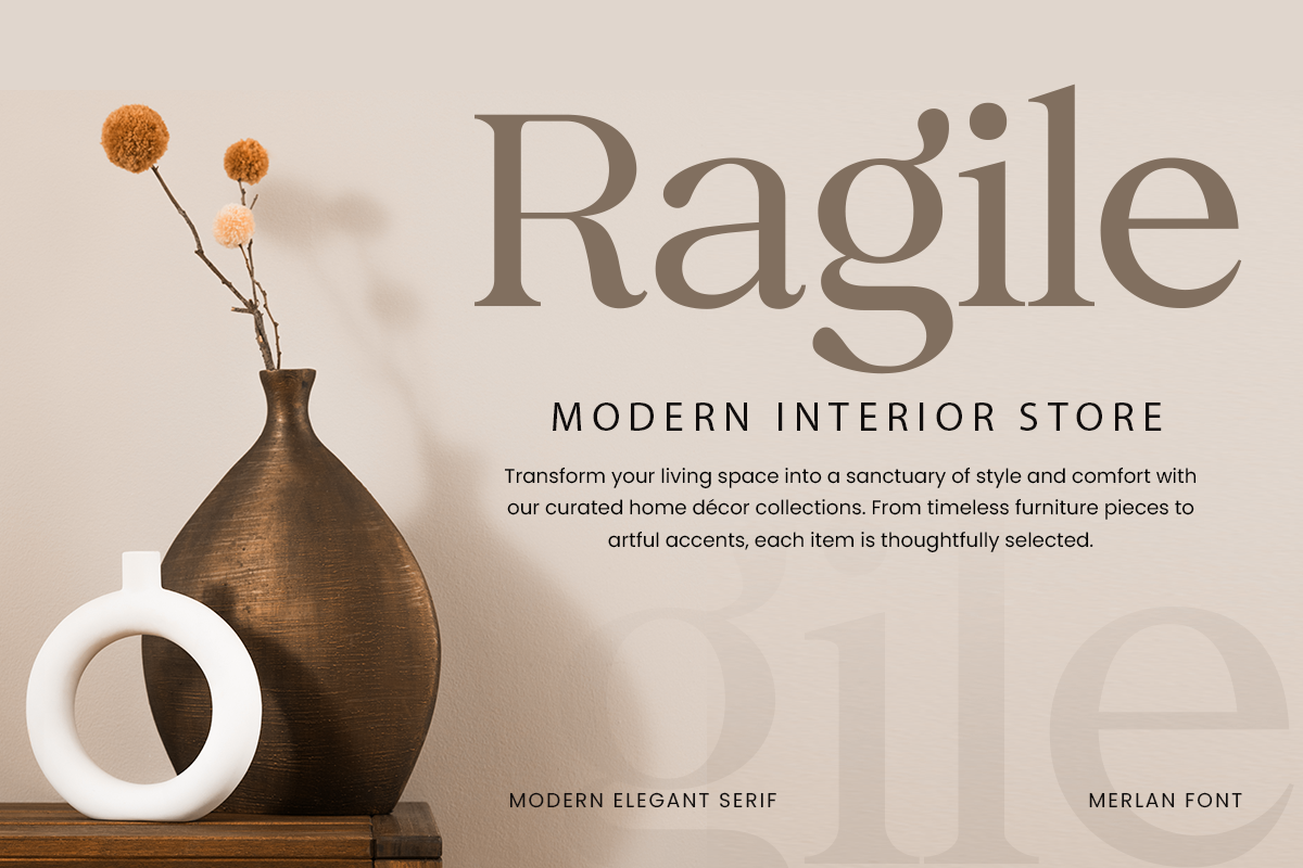 Merlan - Modern Serif Font, a Font by Yukita Creative (Photo 2 of 9)
