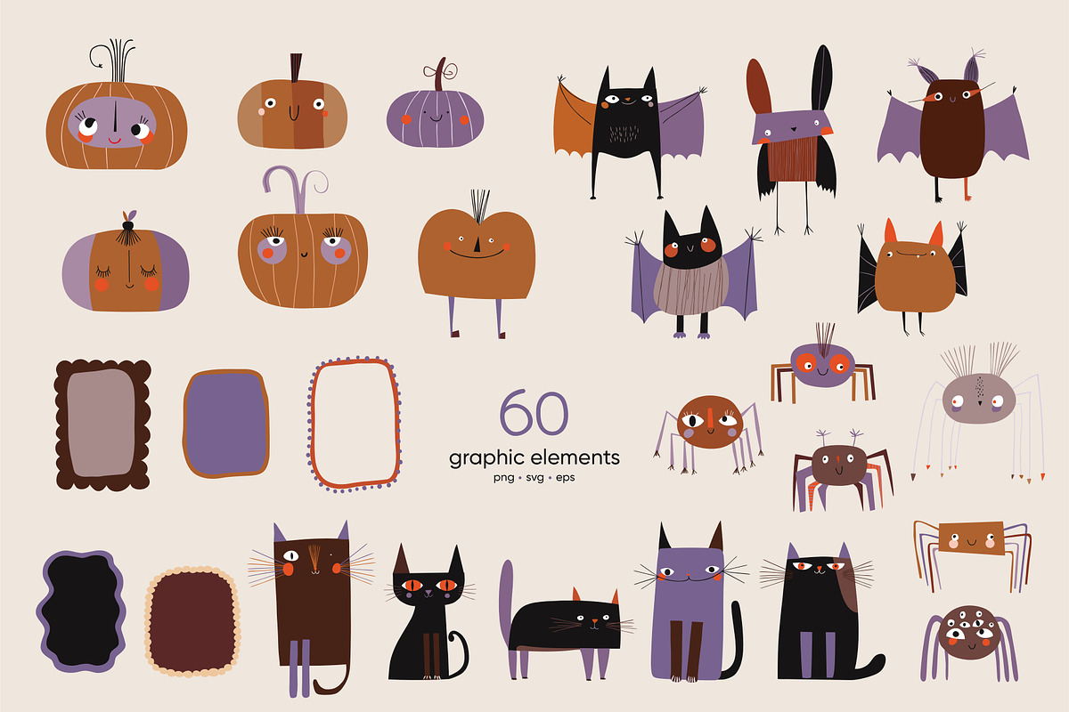 Boo Crew Halloween collection, an Illustration by SurfaceStories (Photo 2 of 9)