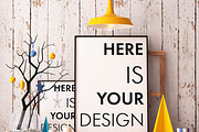 5 Christmas mockups posters, a Print Template by FilL239 (Thumbnail 3 of 5)