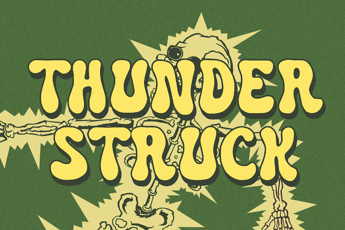 Funky Madness - Retro Font, a Script Font by AQR Studio (Photo 4 of 9)