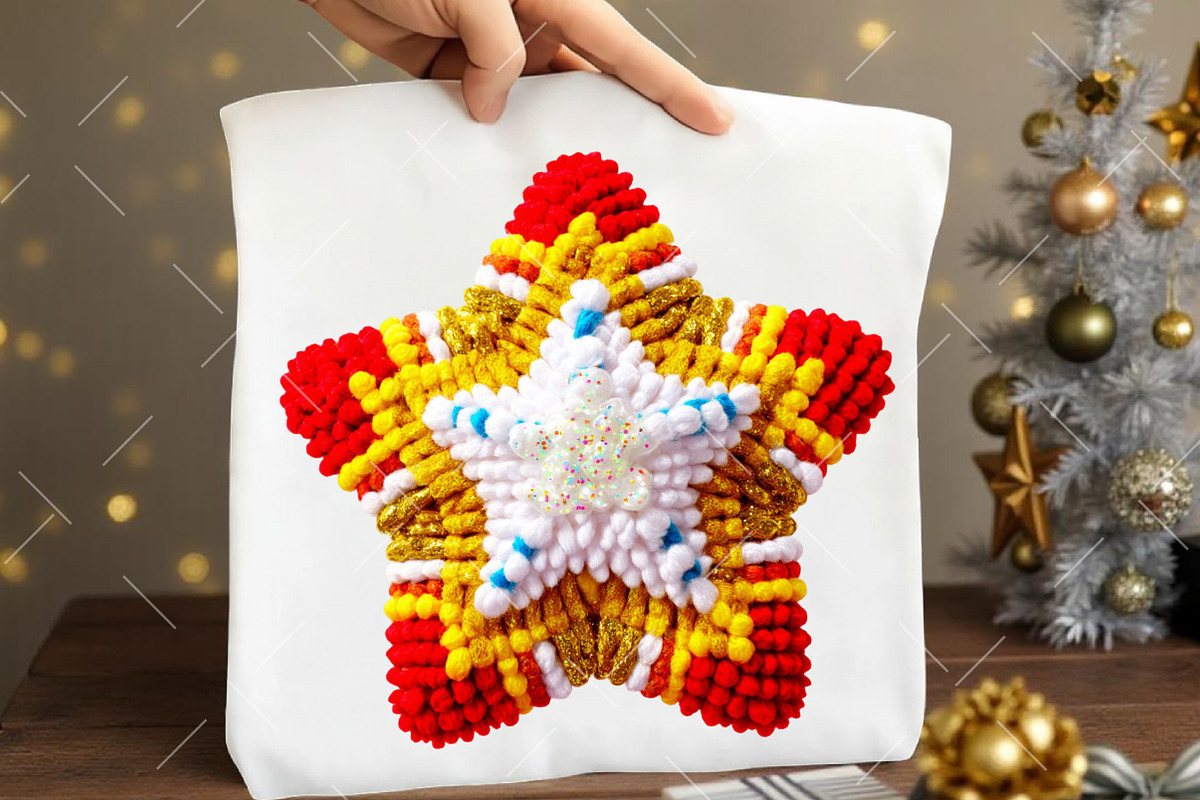 Yarn Crochet Christmas Clipart, an Illustration by OK Design (Photo 6 of 6)