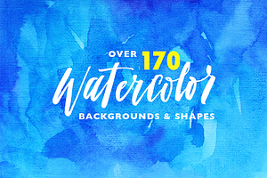 Big pack of watercolor backgrounds.