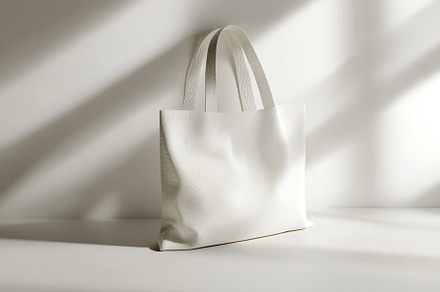 White tote bag minimalist design fas, a Background Photo by Pixeness