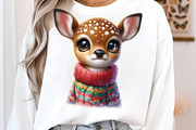 Christmas Animals Clipart PNG, a Transportation Illustration by SinaCreation (Thumbnail 4 of 7)