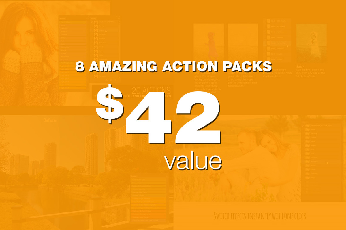 Mega Photoshop Action Pack #3, an Action Add-On by SparkleStock (Photo 4 of 4)