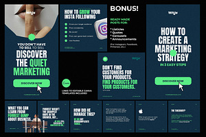 Social Media Strategy Workbook CANVA