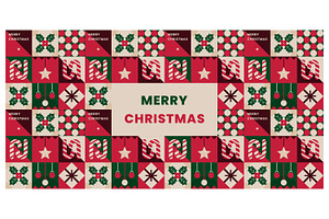 Merry Christmas Greeting, a Decorative Illustration by Creative Backgrounds