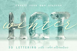 Ice Ice Baby - 3D Lettering