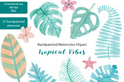 Tropical Watercolor Vibes, an Illustration by LittleAcornGraphics (Thumbnail 5 of 6)