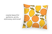 Lemon & orange clipart illustrations, a Food Illustration by Allyson Johnson (Thumbnail 2 of 3)