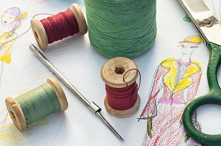 Tools for needlework featuring thread, sewing, and tailor, an Industrial Photo by MLunov MLunov