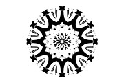 Black and White Mandala Patterns Set, a Decorative Illustration by NJ Himel (Thumbnail 23 of 101)