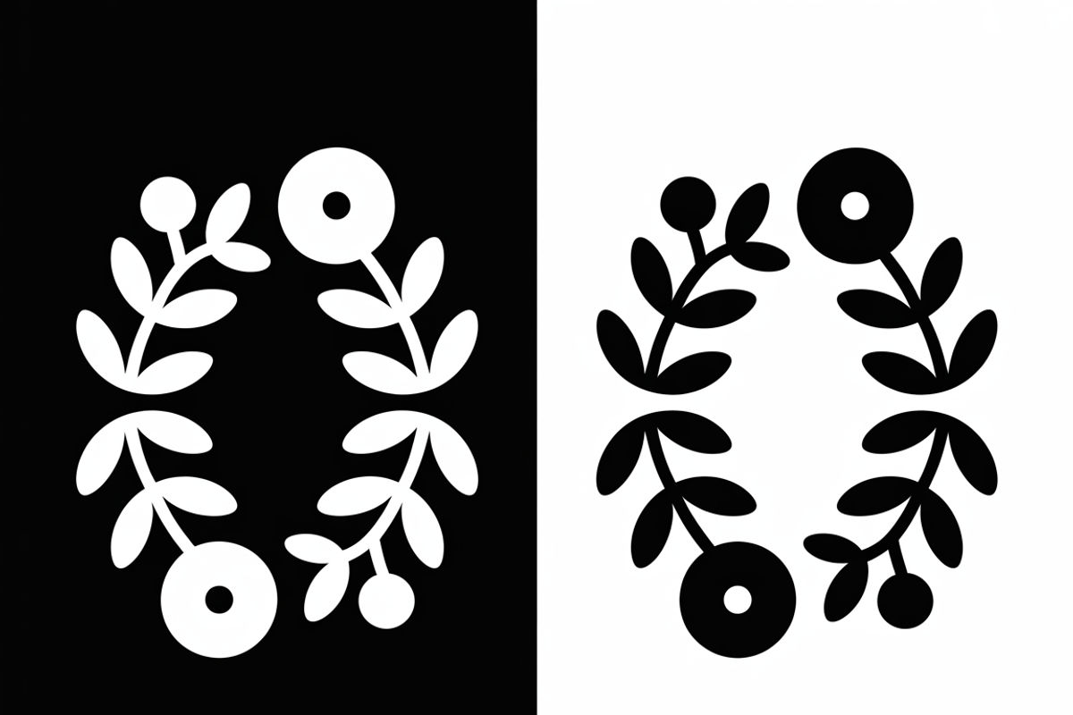 Black and white flower isolated icon, an Illustration by Amazin_art (Photo 3 of 13)