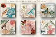 Vintage Digital Papers 2, a Texture Illustration by Luna Y Mar (Thumbnail 2 of 9)