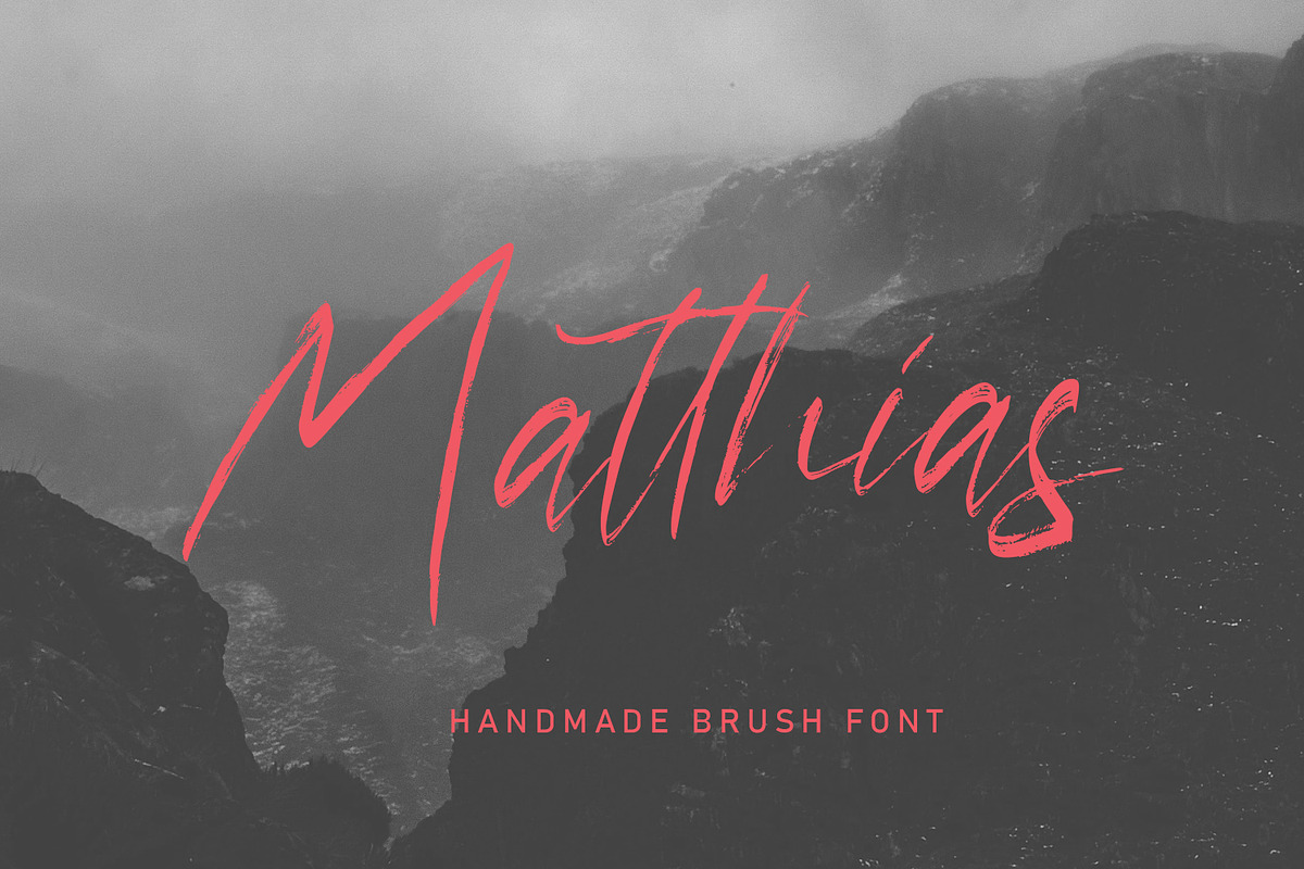 Matthias - Brush Script Font
