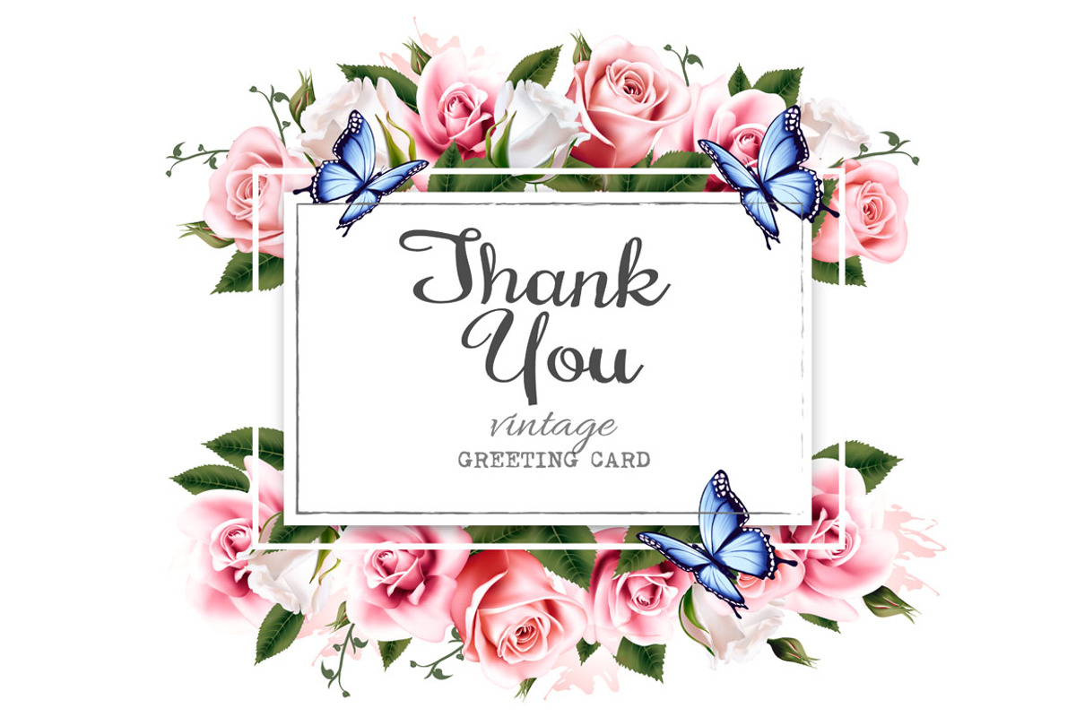 Natural vintage greeting frame, an Illustration by ecco