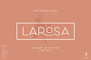 Larosa Sans Elegant Typeface, a Sans Serif Font by Kaligra.co (Thumbnail 2 of 22)