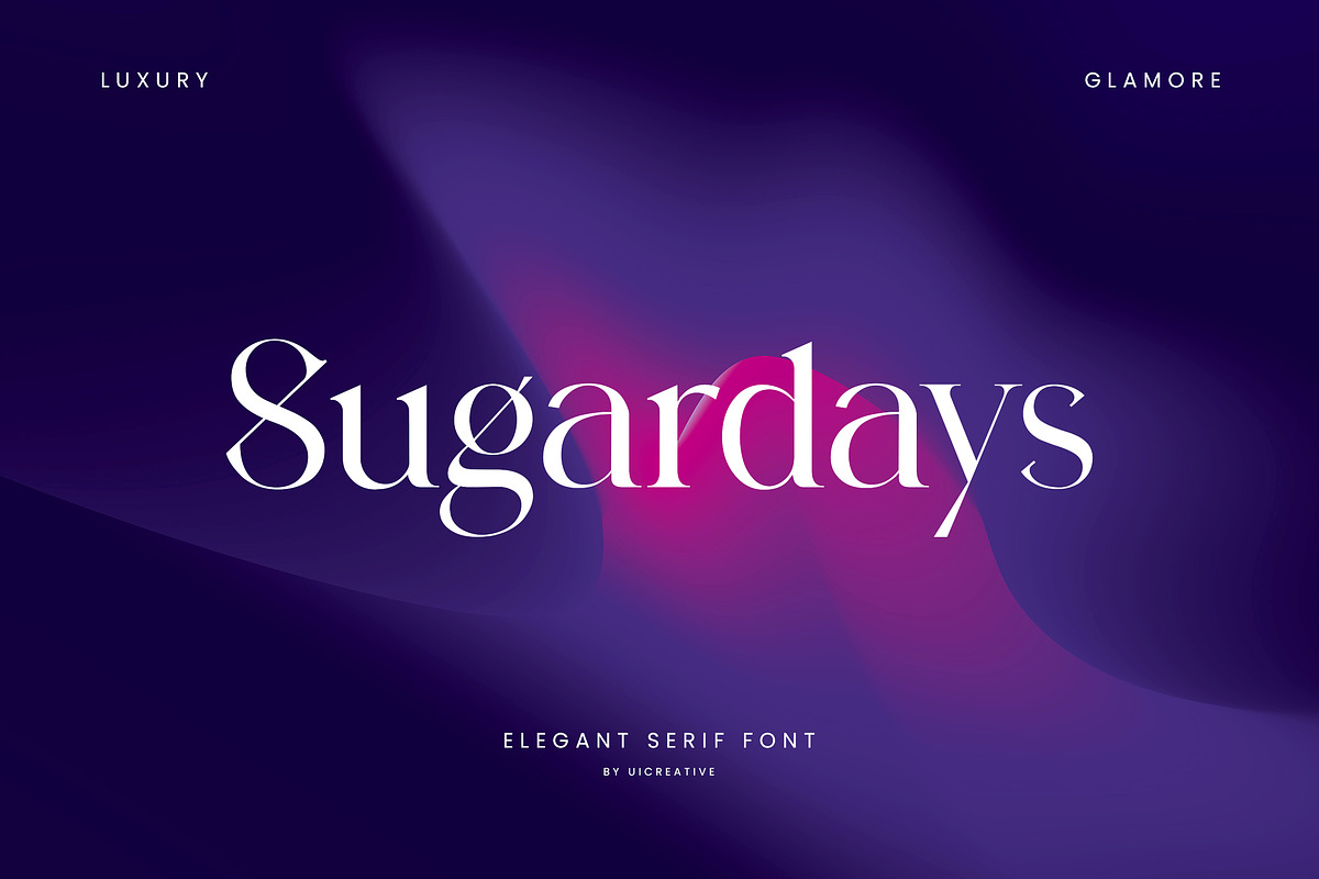 Sugardays Elegant Serif Font, a Serif Font by UICreative (Photo 1 of 13)