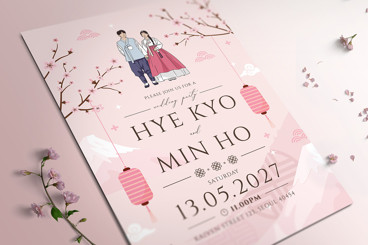 Korea Wedding Invitation, an Invitation Template by Aarley Kaiven (Photo 2 of 2)