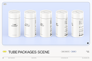 Paper Tube Package Mockup Set 2, a Cups & Container Mockup by Samolevsky (Thumbnail 6 of 17)