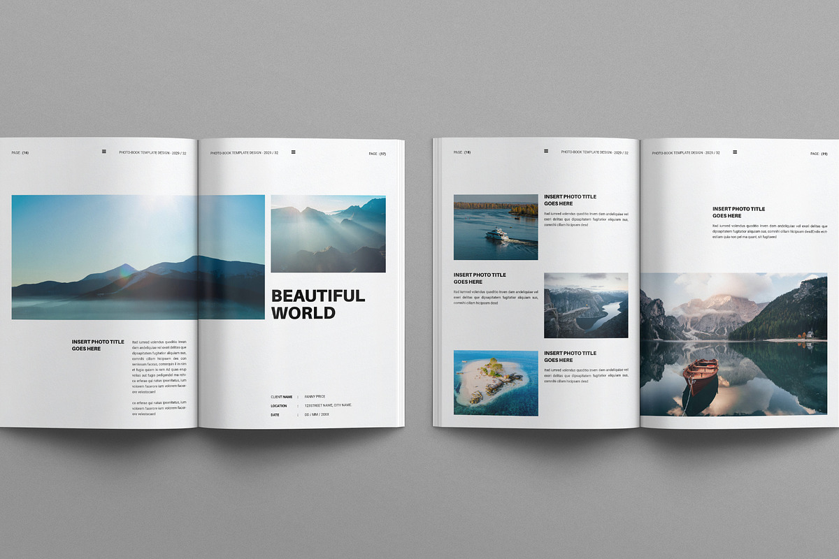 The Photo Album Book Template, a Brochure Template by E-Type (Photo 7 of 8)