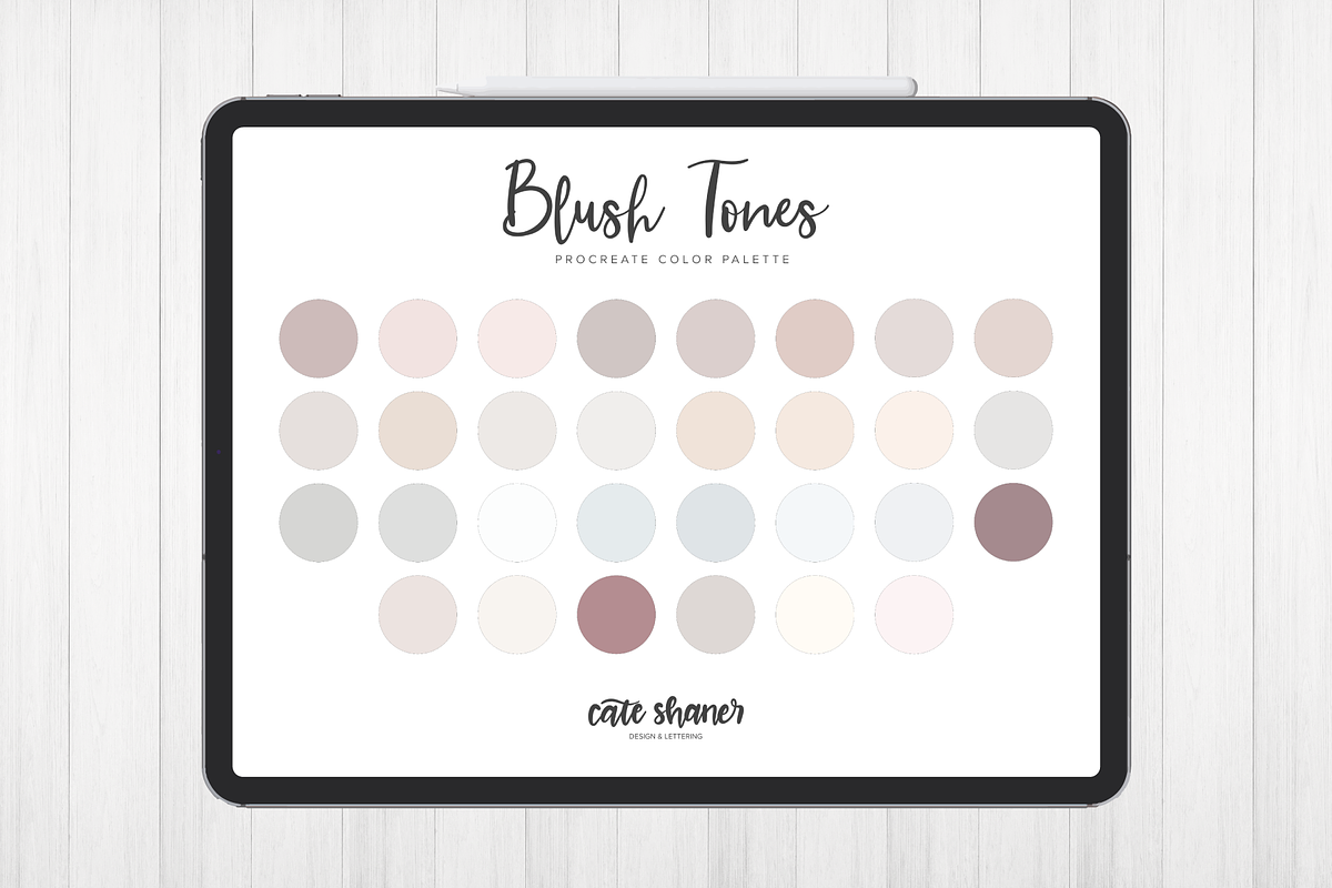 Blush Tones Procreate Color Palette, a Palette Add-On by Cate Shaner (Photo 1 of 3)