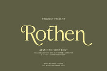 Rothen – Aesthetic Serif Font