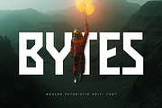 BYTES - Modern Futuristic Scifi Font, a Sans Serif Font by Hamz Studio (Thumbnail 1 of 8)