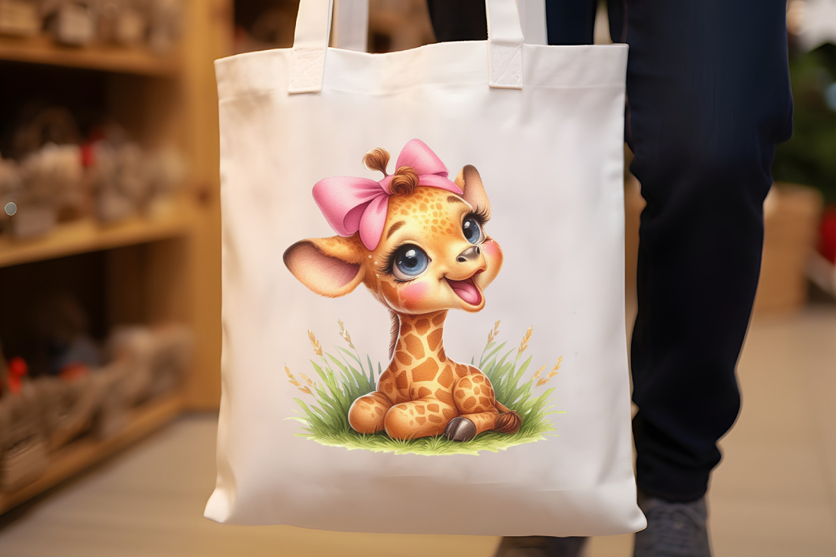 Adorable Baby Giraffe with Pin, a Seasonal Illustration by Rose Art (Photo 6 of 7)