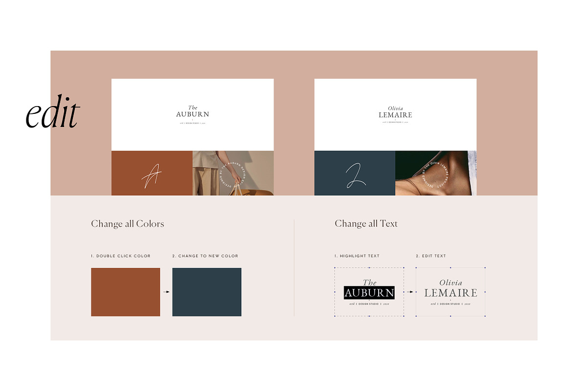 Auburn 24 Brand Sheets, a Presentation Template by Studio Standard (Photo 3 of 11)