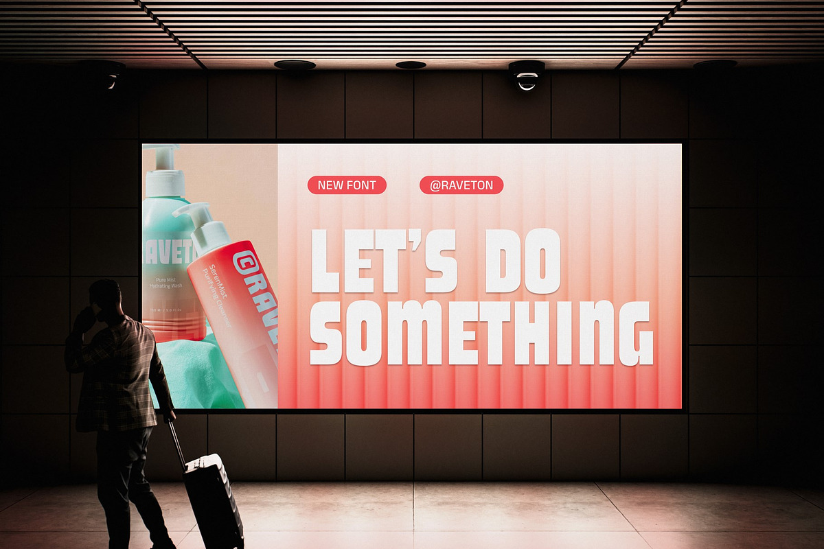 Raveton - Display Font, a Font by Studio Moara (Photo 4 of 8)