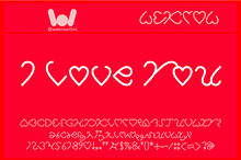 I  Love You Font
