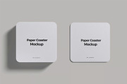 Paper Coaster Mockup, an Advertising Mockup by zpackcreative (Thumbnail 2 of 4)