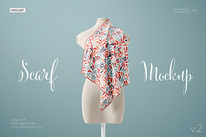 Scarf Mockup Set v.2, a Product Mockup by Mocart