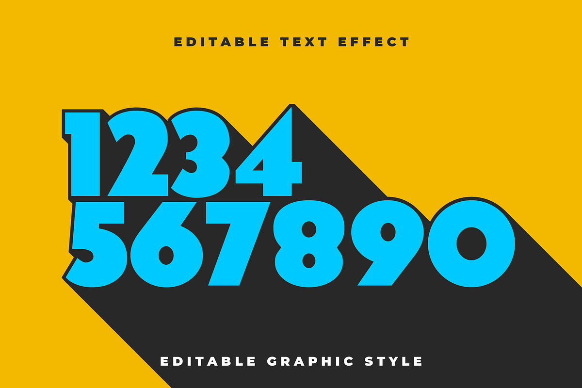 Bold Long Projection Text Effect, a Templates & Theme by studiogstock (Photo 1 of 3)