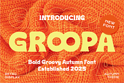 Groopa Bold Groovy Autumn Font, a Font by PutraCetol Studio (Thumbnail 1 of 5)