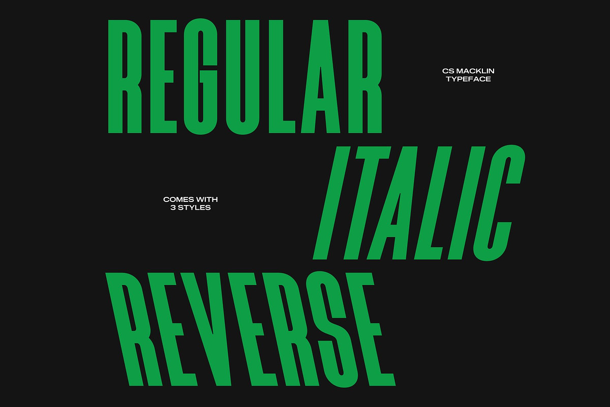 CS Macklin – Condensed Font, a Sans Serif Font by Craft Supply Co. (Photo 3 of 8)
