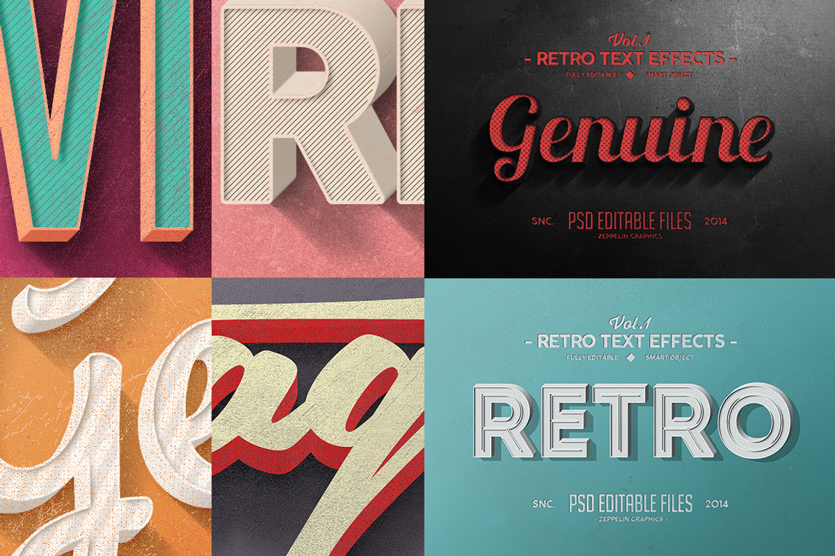 Vintage Text Effects Vol.1 preview 4